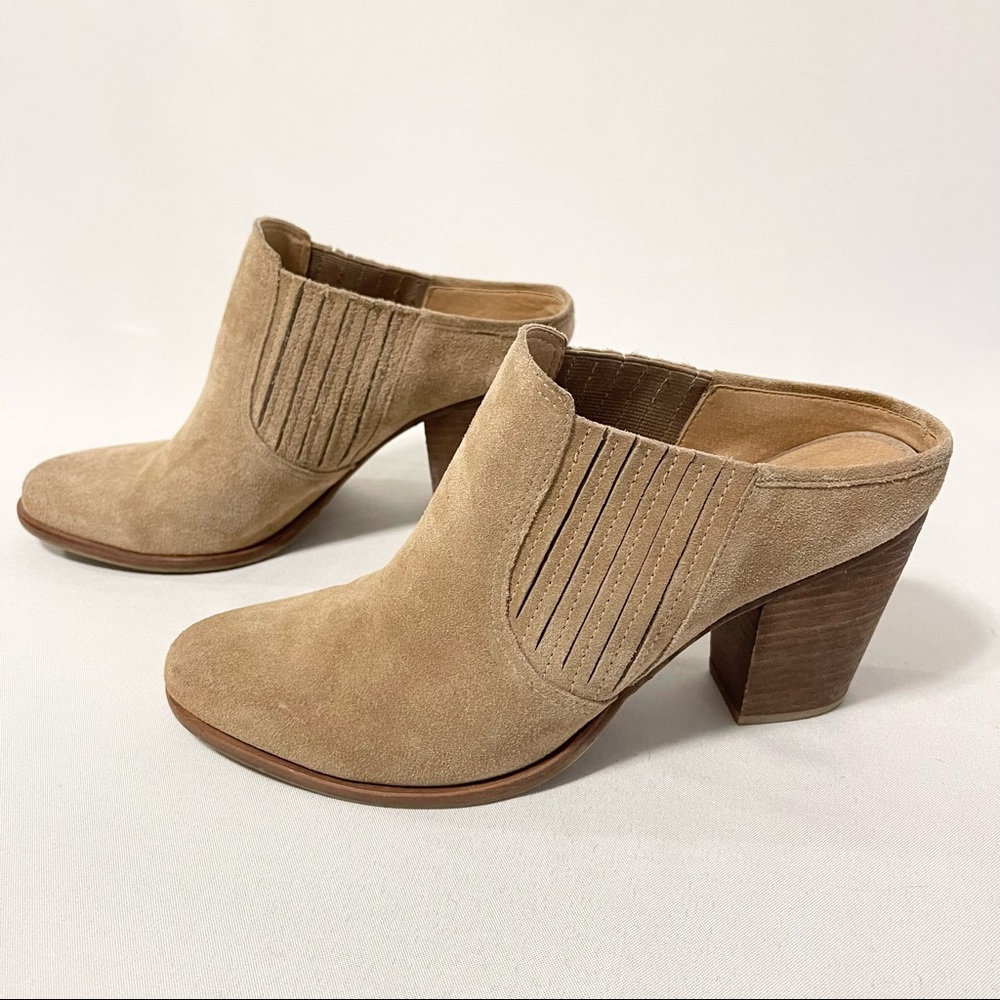 Steve Madden Mertta Suede Mule Tan Shoes